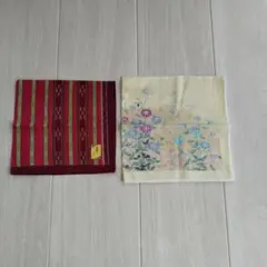 和柄のハンカチ2枚セット