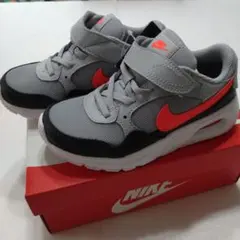 新品未使用　NIKE　エアマックス　 グレー/オレンジ　18cm