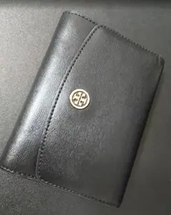(中古)トリーバーチ ブラックレザー 三つ折り財布