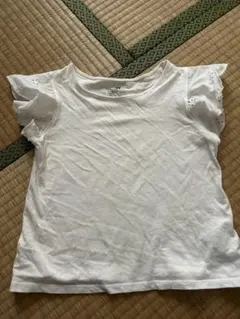 値下げ！H&M ホワイト Tシャツ フリル付き 6X/7