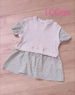 Tシャツ 100 カットソー　女の子　可愛い　半袖のサムネイル