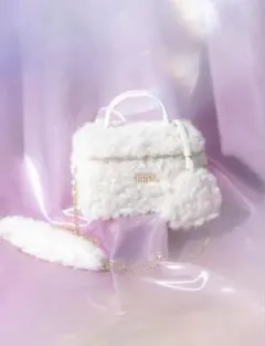 furfur エコファーバニティバッグ ファーファー ホワイト