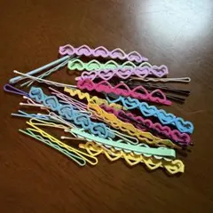 ハート型ヘアピンセット 多色