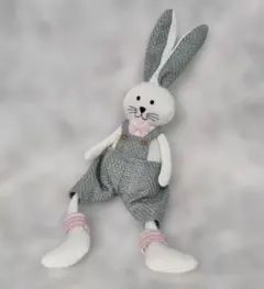 うさぎ ぬいぐるみ ピンク 花柄スカート - メルカリ