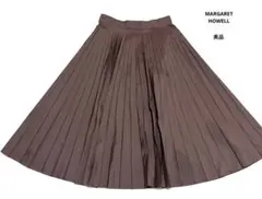 マーガレットハウエル　ロングスカート　プリーツ　フレアスカート　MHL　美品のサムネイル