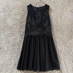 《美品★》ふりふ　梅柄　レースワンピース　ドレス　和風