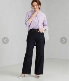 【green label】 SCワイドストレートデニム パンツ
