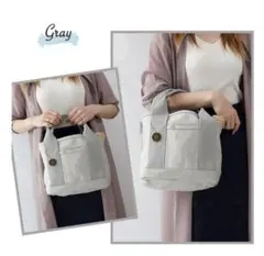 未使用品！ミニトートバッグ グレー