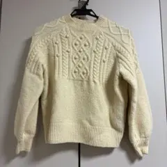 ROPÉ PICNIC クリーム ケーブルニット 38