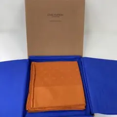 【未使用品】Louis Vuitton ルイヴィトン オレンジ シルクスカーフ