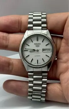 SEIKO 自動巻き時計 シルバー - メルカリ