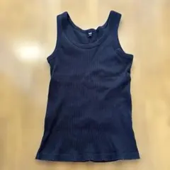 ブラック　リブタンクトップ Mサイズ