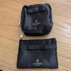 sweet1月号付録　ALEXANDREDE PARIS ポーチ 2点セット