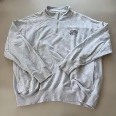 WEGO ハーフジップ スウェット グレー