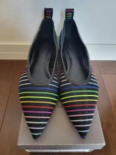 新品未使用☆CHARLES&KEITH バレエシューズ マルチカラー38のサムネイル