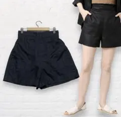 リネン　ハーフパンツ