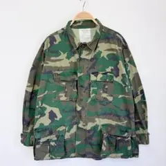 80s 米軍 実物 ウッドランドカモ BDU移行期 ジャケット S128b