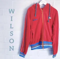 WILSON ヴィンテージ　古着　パーカー　ベロア　レディース　Mサイズ