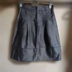 BALLSEY　グレー フレアスカート 裏地付き