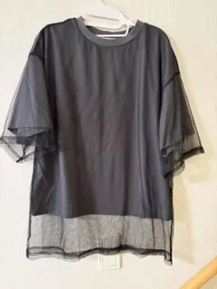 JaVa. Tシャツ ブラック　メッシュのサムネイル