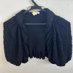 TO BE CHIC 黒　半袖ボレロ　クリーニング済み