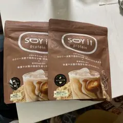 SOY it proteinカフェラテ味 ソイプロテイン【2袋】 - メルカリ