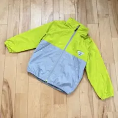 BREEZE ウィンドブレーカー 春秋パーカー フード付き 黄緑 グレー 130