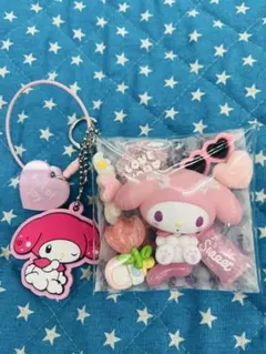 マイメロディ キーホルダーセット ピンク