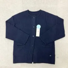 新品❤️ CROCODILE ニットカーディガン　長袖　ネイビー　Lサイズ