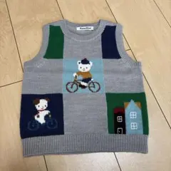 【美品】familiar ニットベスト