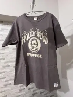 HOLLYWOOD Tシャツ日本製Lサイズヴィンテージ風プリントのサムネイル