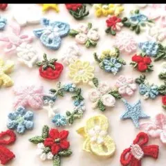 刺繍モチーフ　アソートセット 　いろいろ　かわいい