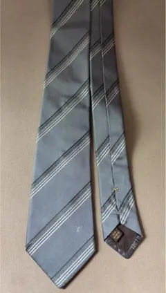 LOUIS VUITTON 灰色 條紋 領帶