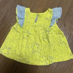 ＊最終価格＊maarook イエロー 星柄 Tシャツ フリル付きのサムネイル