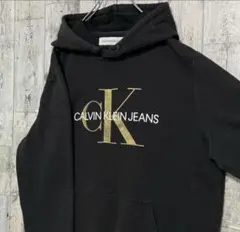 CALVIN KLEIN JEANS ブラック パーカー M