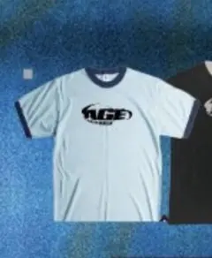 Age Factory リンガーTシャツ light blue L