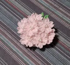 つまみ細工　桜のブローチ　卒業式　入学式
