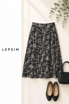 LEPSIM レプシィム ハナガラプリントフレアスカートのサムネイル
