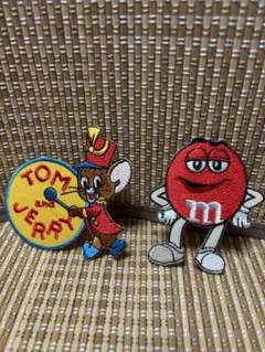トムとジェリー M&M's ワッペン 2点セット　未使用品