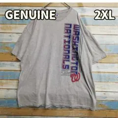MLB ワシントンナショナルズ チームTシャツ 灰色 XL 定番【か635】のサムネイル