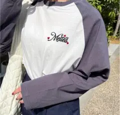 nemne storeハート柄ラグランTシャツのサムネイル