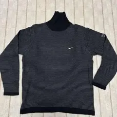 Nike ダークグレー ストライプ タートルネック