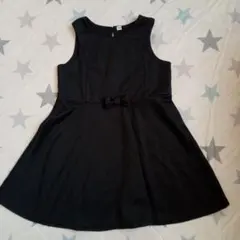 110cm ブラック　オーバースカート　ワンピース