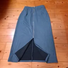 ロングタイトスカート 前面ジッパー