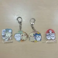 ちいかわ　ハチワレ　ラッコ　シーサー　セット　キーホルダー　アクスタ　セリア