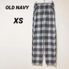 OLD NAVY 【XS 】フランネルパンツ ブラック/ホワイト チェックのサムネイル