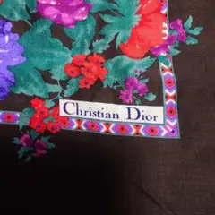 Christian Dior 花柄 スカーフ 大判