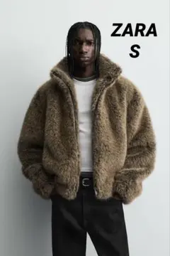 ZARA ザラ ショートフェイクファーコート S