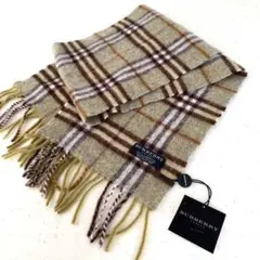 BURBERRY 100%ラムズウール マフラー チェック柄