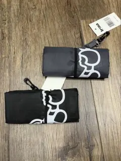 イヤマちゃん　エコバッグ　新品　2点セット　グレーと黒のサムネイル